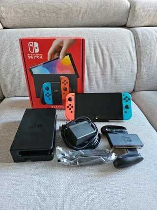 Nintendo Switch OLED Neon Completa