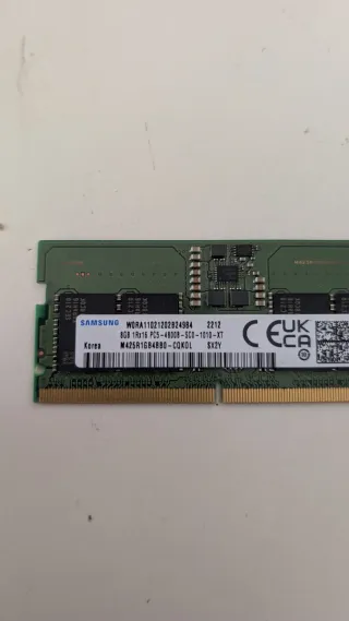 8GB DDR5 RAM Samsung SODIMM 