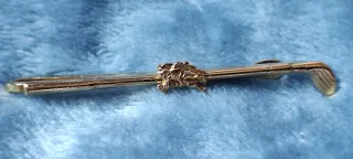 Pasador de corbata Burberry dorado