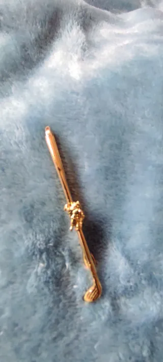 Pasador de corbata Burberry dorado