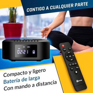NUEVO - KLIM Boombox Reproductor CD Portátil Negro