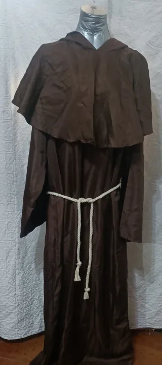 Disfraz Monje Medieval Marrón Talla Única