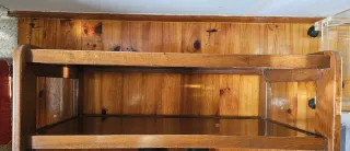 Mesa Centro Madera y Cristal