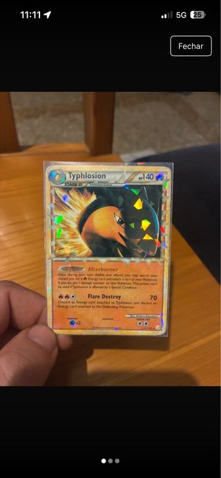Carta Pokémon Typhlosion Rara