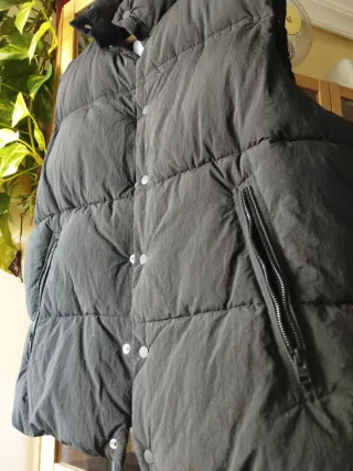 Chaleco acolchado Bershka negro hombre