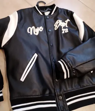 Giacca bomber nera bambino