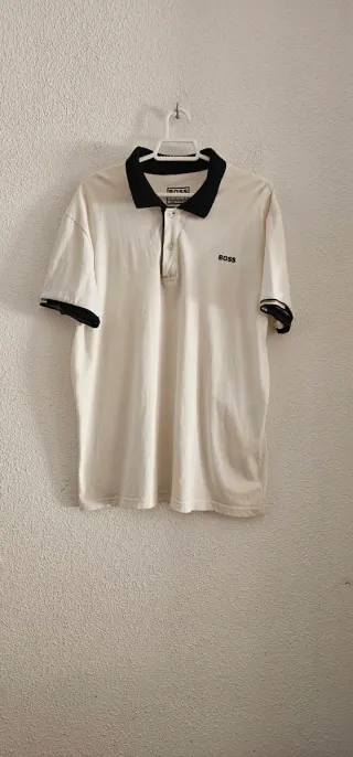 Polo Hugo Boss Blanco y Negro