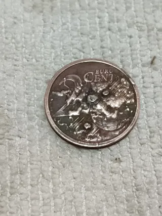 Moneta 2 cent euro rara errore coniazione