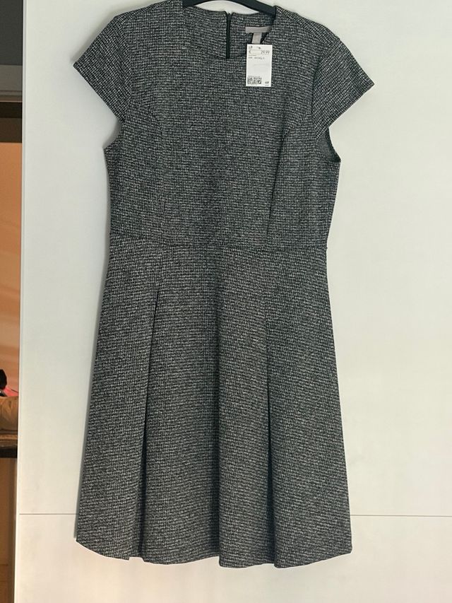 Vestido H&M Gris Talla M