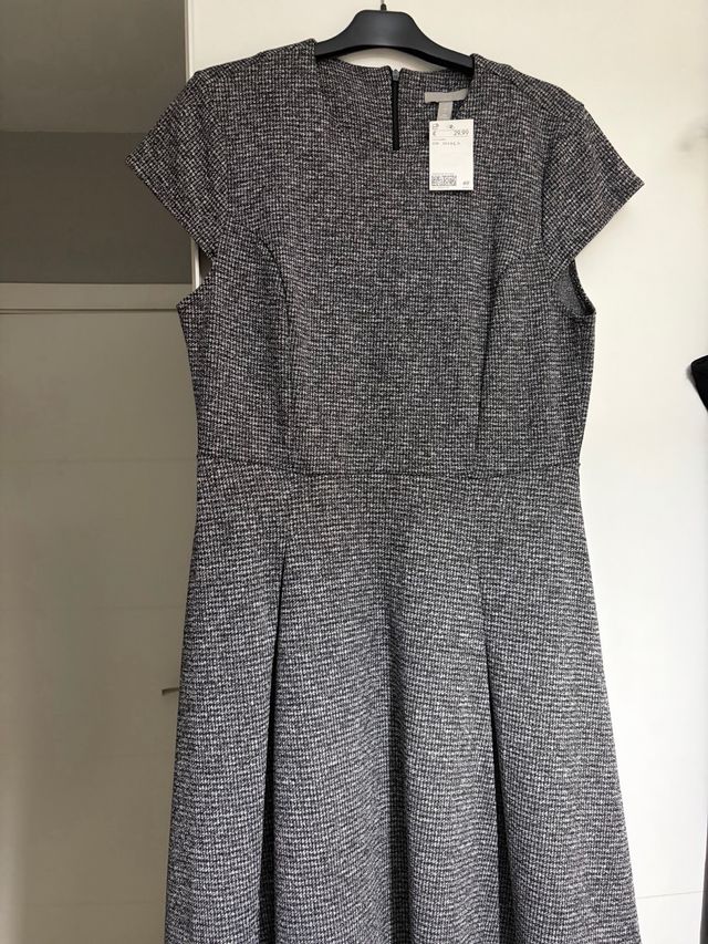 Vestido H&M Gris Talla M