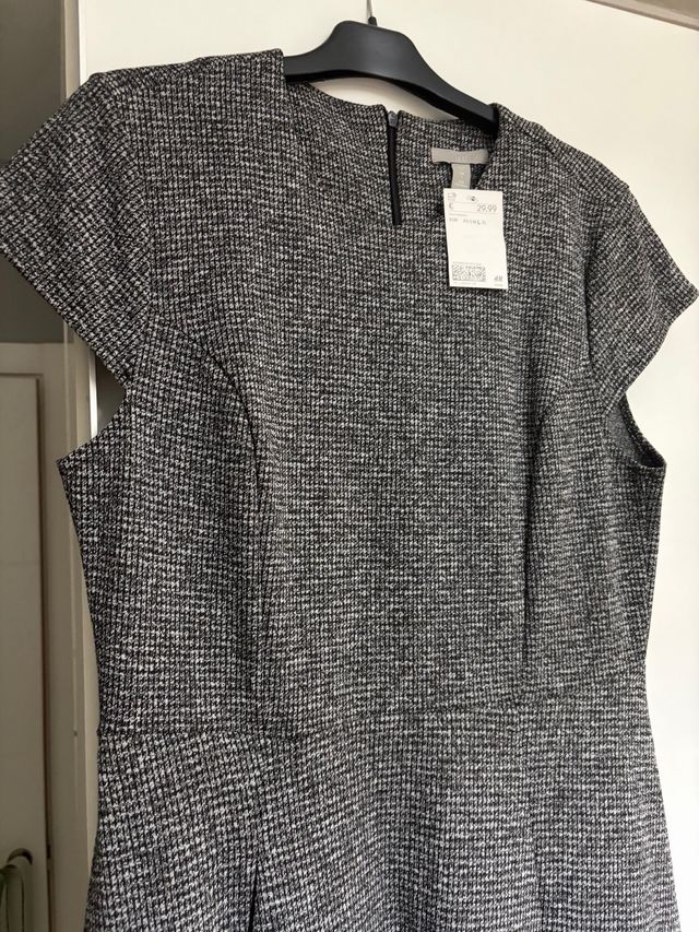 Vestido H&M Gris Talla M