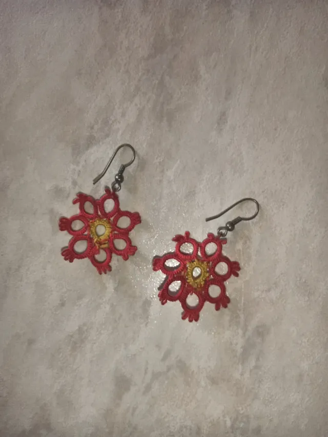 Orecchini uncinetto e chiacchierino