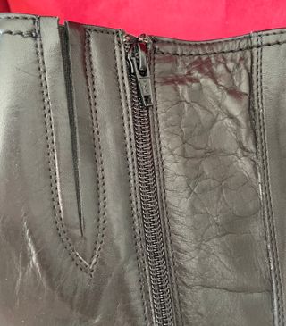 Stivali in pelle nera con tacco