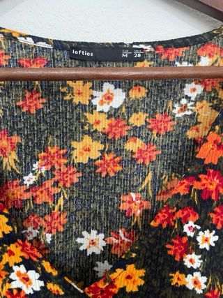 Vestido midi estampado floral