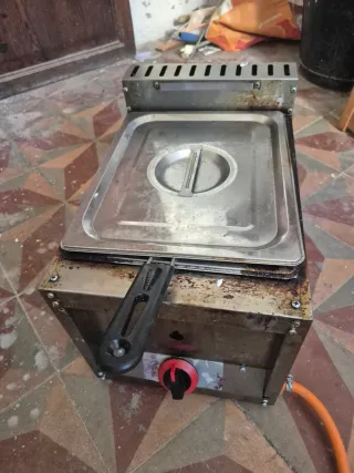 Freidora a gas industrial