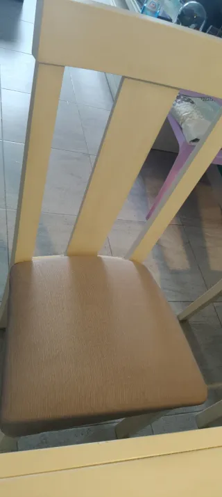 Mesa comedor blanca extensible 4 sillas