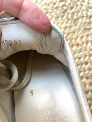 Zapatillas Gucci Beige y Doradas