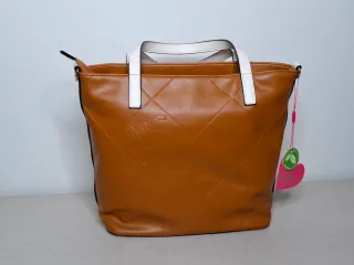 Bolso Noco Marrón y Blanco