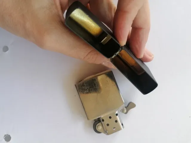 Mechero Zippo Negro U.S. Bandera