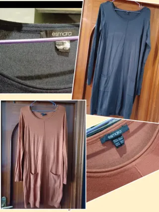 Vestidos Esmara Negro y Marrón Talla XS
