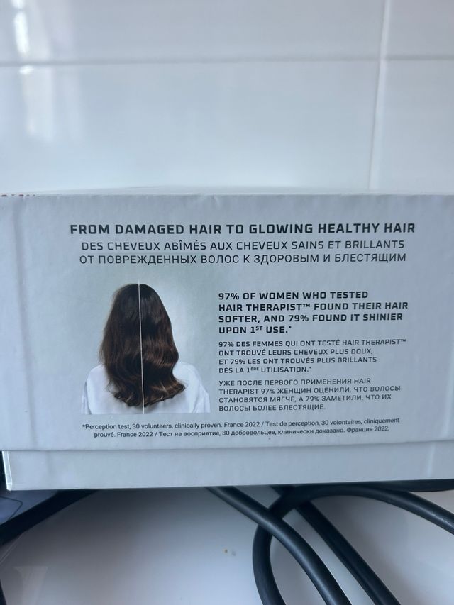 Cepillo Alisador Rowenta Hair Therapist Negro/Dora