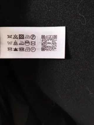 Cappotto Zara nero nuovo.