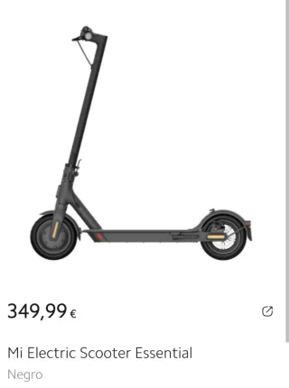 Patinete Eléctrico Xiaomi Essential Negro. Nuevo