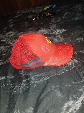 Gorra Gucci Roja Multicolor