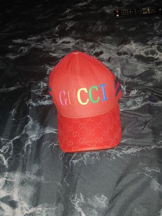 Gorra Gucci Roja Multicolor