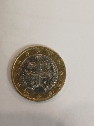 Moneda 1 Euro Eslovenia 2009 Cruz Doble