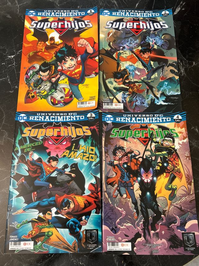 Pack de 4 cómics superhijos del número 1 al 4 2017