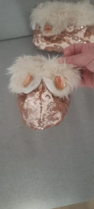Pantofole Primadonna oro/rosa paillettes