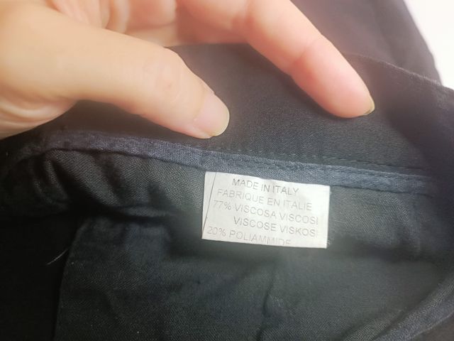 Pantaloni SASCH Uomo Neri Vintage Made Italy