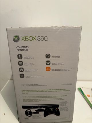 Xbox 360 Negra 250GB Caja y Manuales