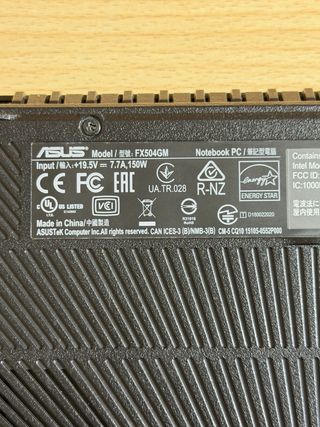 Asus TUF Gaming FX504 i7 / 16Gb / 512Gb / 6Gb