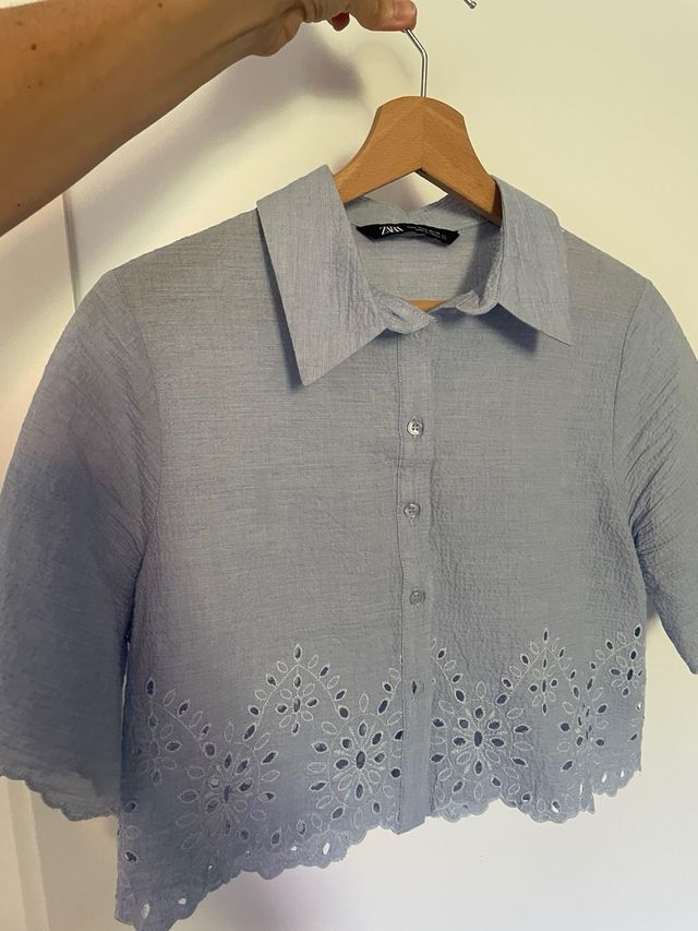 Camisa corta Zara
