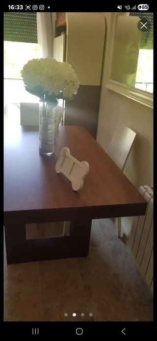 Mesa comedor extensible madera alta calidad