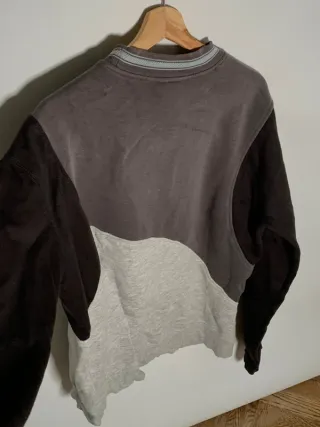 Sudadera Adidas vintage, jersey retro Y2K gris