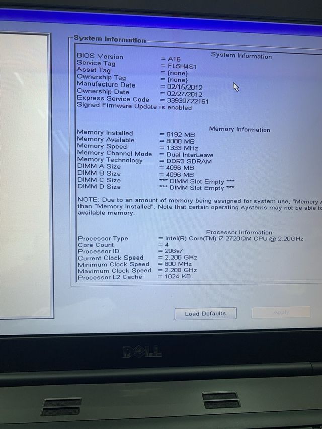 Dell Precision M6600 Workstation portátil 17,3” 