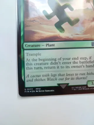 Carta Magic Cactuar Foil Final Fantasy MTG