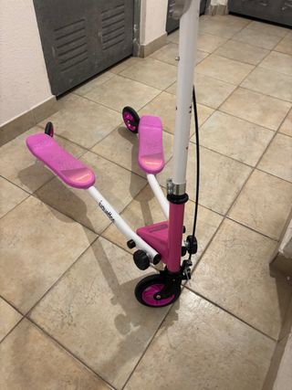 Patinete infantil doble rosa