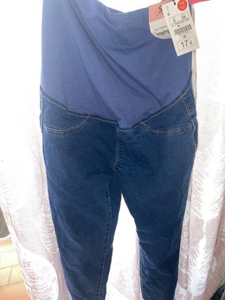 Pantalón premamá vaquero talla S
