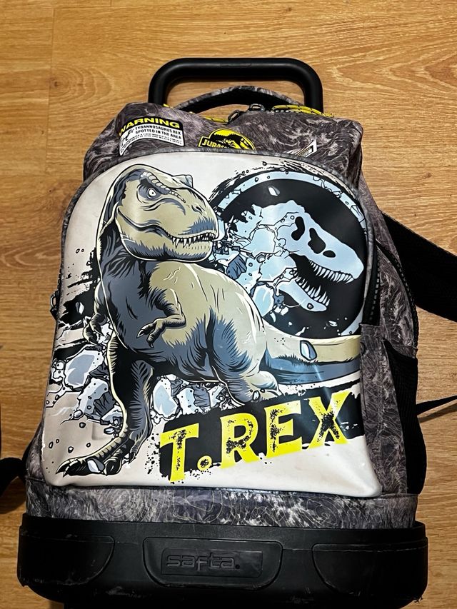 Mochila Jurassic Park T-Rex con ruedas