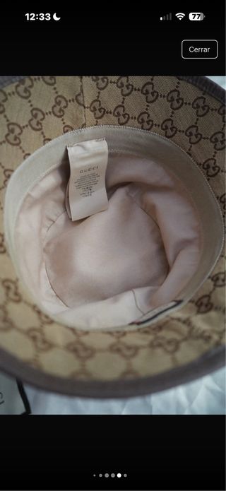Gorro Gucci Marrón