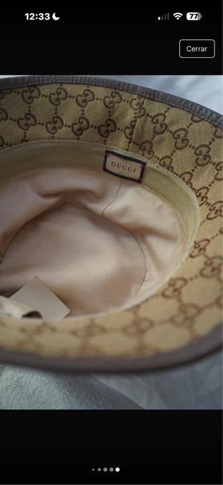 Gorro Gucci Marrón