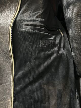 Cazadora Piel Triumph Negra