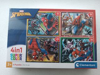 Puzzle Clementoni Spider-Man SuperColor 4in1
