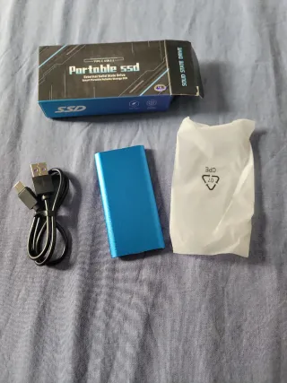 SSD Portátil 4TB Azul