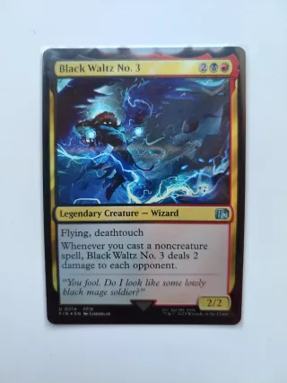 Magic The Gathering Carta Foil Black Waltz No. 3
