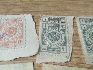 Lote 9 Sellos Diputación Foral de Álava. Locales